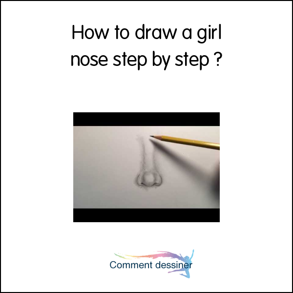 How to draw a girl nose step by step - How to draw