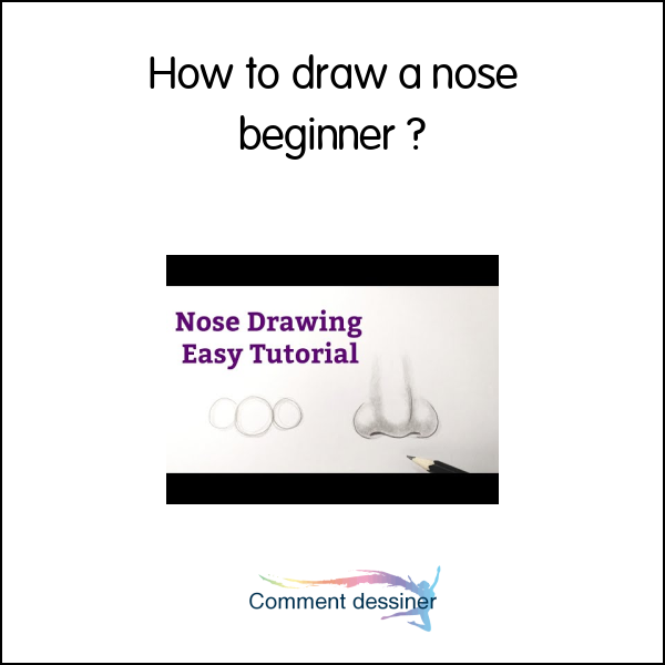 How to draw a nose beginner - How to draw