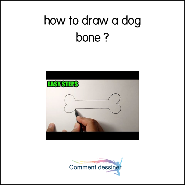 how to draw a dog bone - How to draw